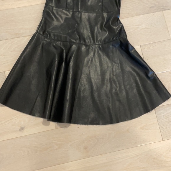 Ella Moss black vegan leather dress. So gorgeous!!! Size 10/12. NWT! - Picture 5 of 8